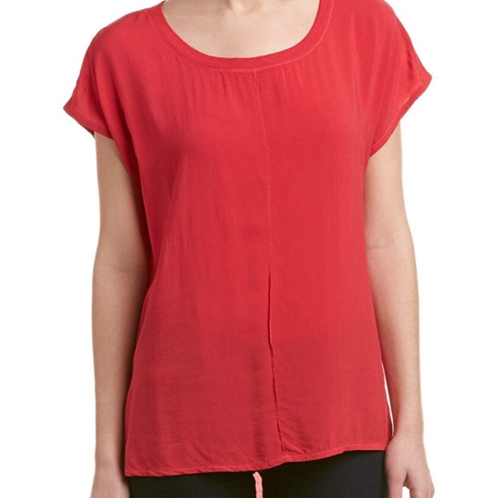 Splendid dark pink high/low tunic-medium